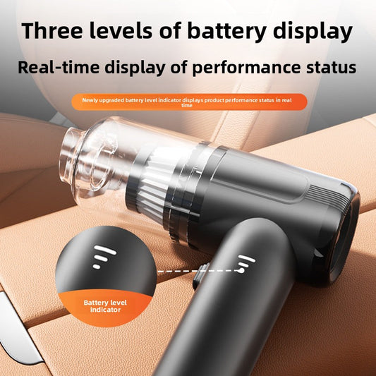 Car Vacuum Cleaner Wireless Charging for Car and Home Use High Suction Power Handheld Mini Car Vacuum Cleaner