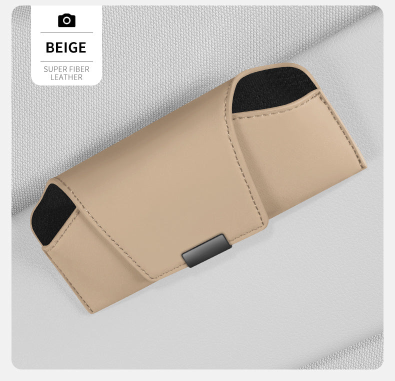 Car Sun Visor Sunglasses Case Holder In-Car Sunglasses Storage Clip Car Accessories Collection Car Glasses Clip