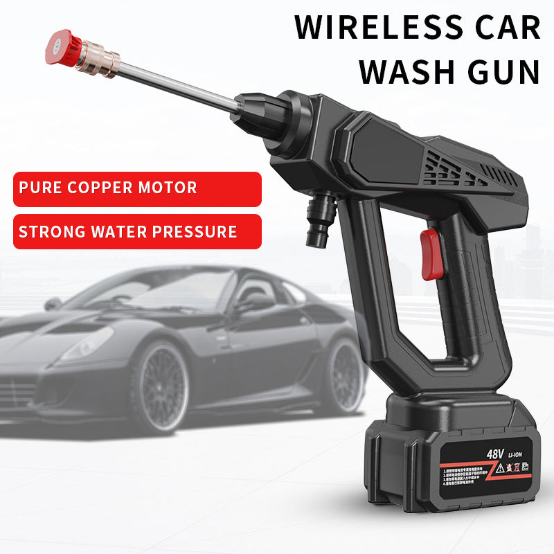 lithium battery car washing machine multi-functional powerful wireless high-pressure water gun