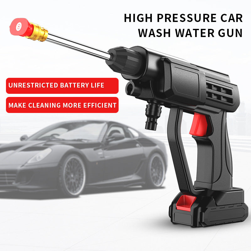 car wash water gun Home wireless rechargeable high-pressure  Convenient lithium battery booster water pump car washing machine