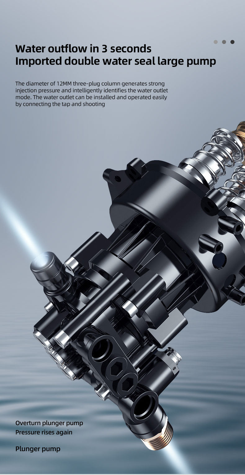 car wash water gun Home wireless rechargeable high-pressure  Convenient lithium battery booster water pump car washing machine