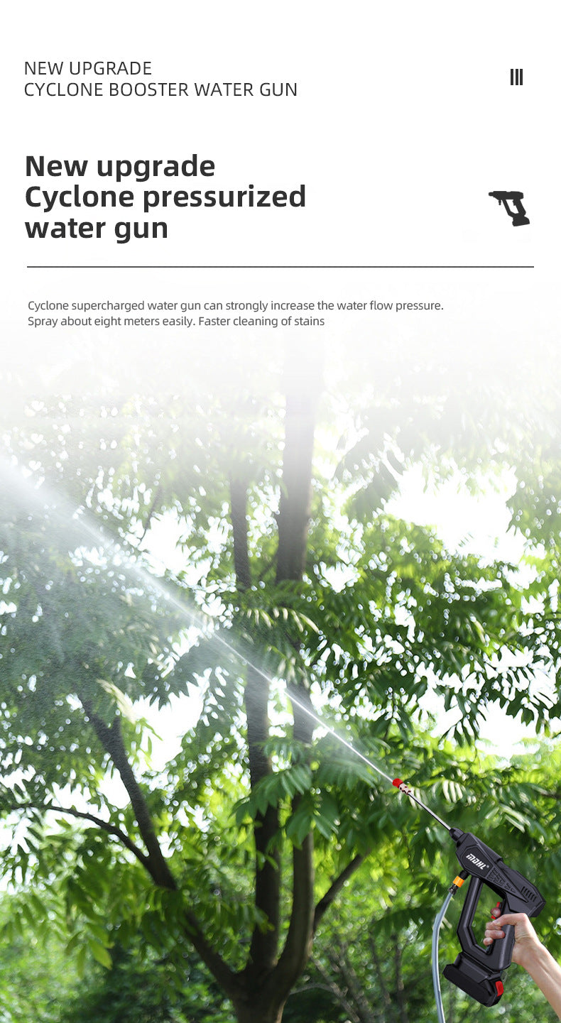 lithium battery car washing machine multi-functional powerful wireless high-pressure water gun