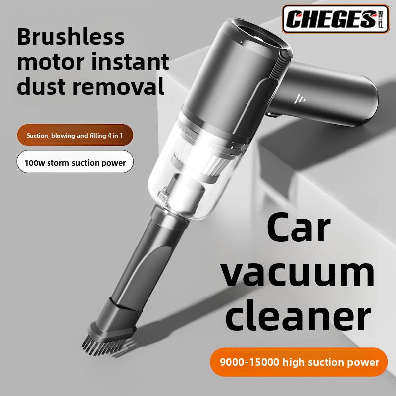 Car Vacuum Cleaner Wireless Charging for Car and Home Use High Suction Power Handheld Mini Car Vacuum Cleaner