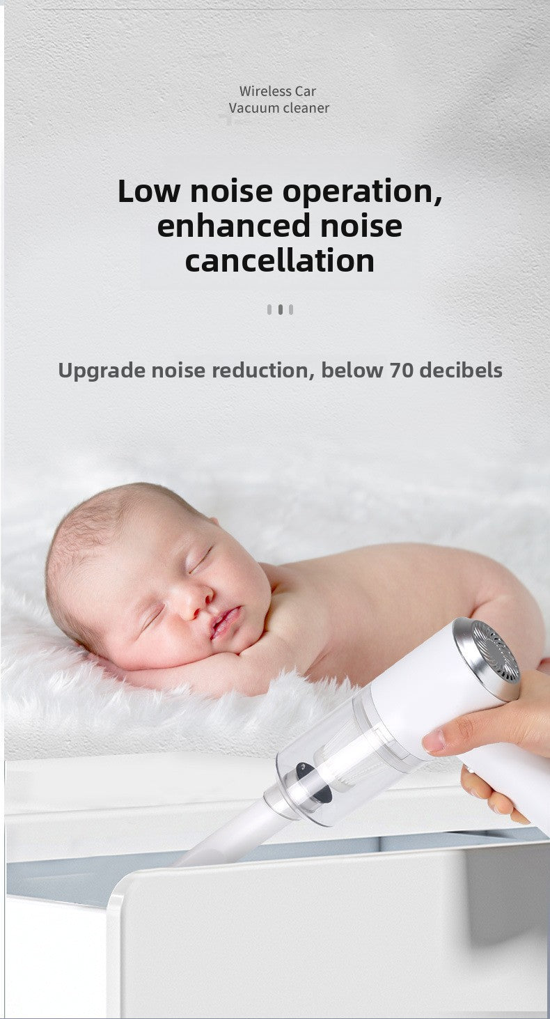 Car Vacuum Cleaner Wireless Charging Home and Car Dual-use Mini Portable Handheld Lithium Battery High Power