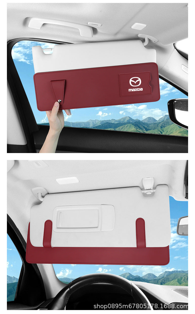 Car Sun Visor Extension Board Front Shield for Driver and Passenger Side, Extended Shield Storage, Anti-Glare Multi-Functional Car Interior Accessories
