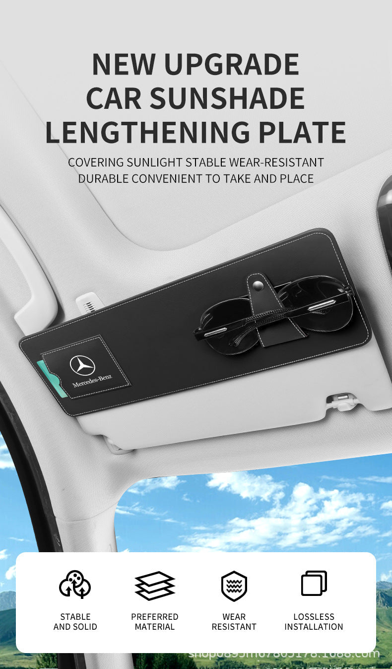 Car Sun Visor Extension Board Front Shield for Driver and Passenger Side, Extended Shield Storage, Anti-Glare Multi-Functional Car Interior Accessories