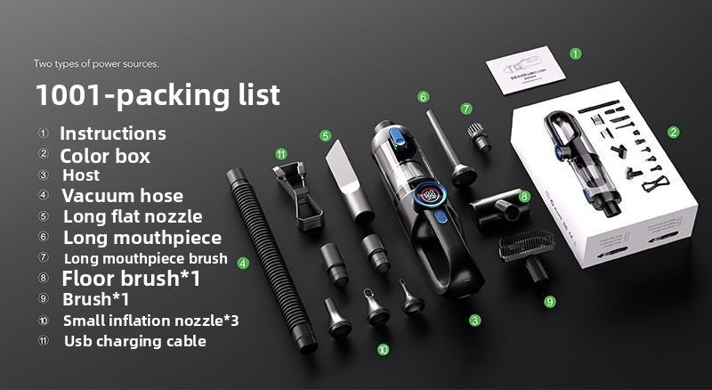 Car Vacuum Cleaner Portable Handheld Wireless Mini Vacuum Cleaner for Cars with Super Powerful Suction