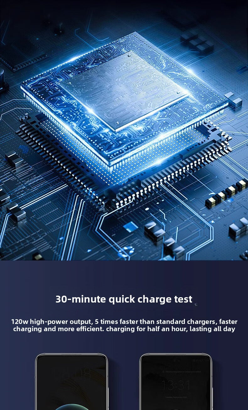 Mecha Retractable Cable Car Charger for Vehicles120W Super Fast Charging 3-in-1 Car Cigarette Lighter Flash Charging Car Charger