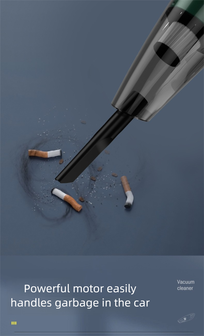 Wireless Car Vacuum Cleaner for Home Use, Small Size, Dual-purpose for Dry and Wet, High Power, Handheld, Strong Suction, In-car Use