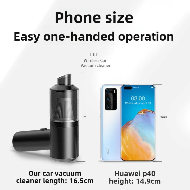 Car Vacuum Cleaner Wireless Charging Home and Car Dual-use Mini Portable Handheld Lithium Battery High Power
