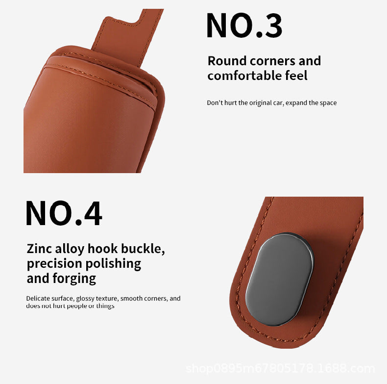 Car Cup Holder Car Seat Back Storage Box Multi-Functional Storage Bag Rear Seat Organizer Hook Trash Can