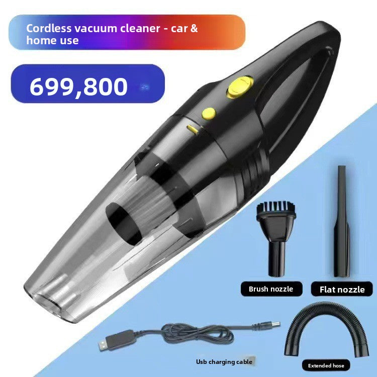 Wireless Car Vacuum Cleaner for Home Use, Small Size, Dual-purpose for Dry and Wet, High Power, Handheld, Strong Suction, In-car Use