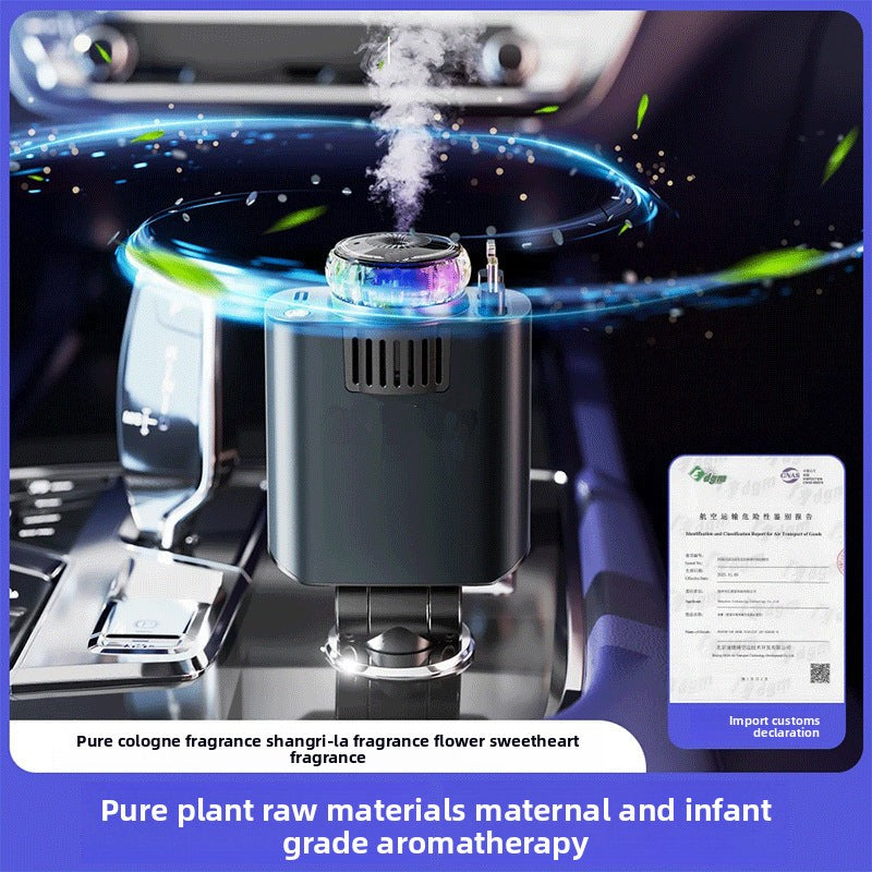 Car Charger120W Super Fast Charging with Retractable Cable Ambient Light Car Smart Aromatherapy Machine Starry Sky Roof Car Charger