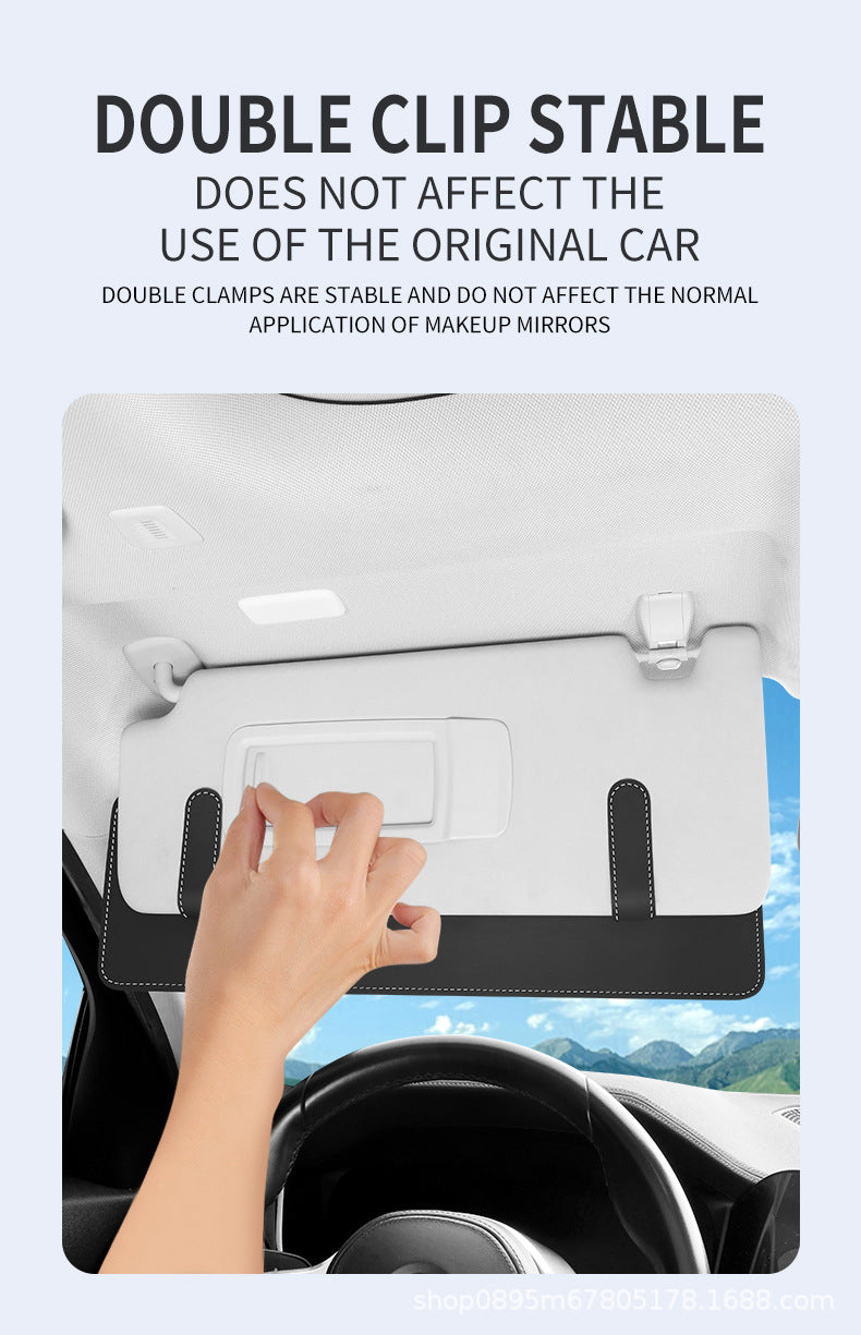 Car Sun Visor Extension Board Front Shield for Driver and Passenger Side, Extended Shield Storage, Anti-Glare Multi-Functional Car Interior Accessories