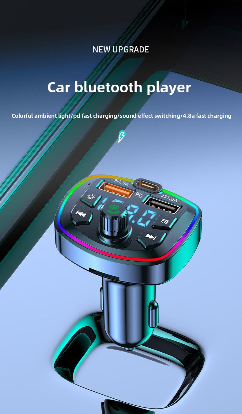 QC3.0 Car Charger Bluetooth Receiver Lossless Sound Quality MP3 Player Super Fast Charging Car Charger