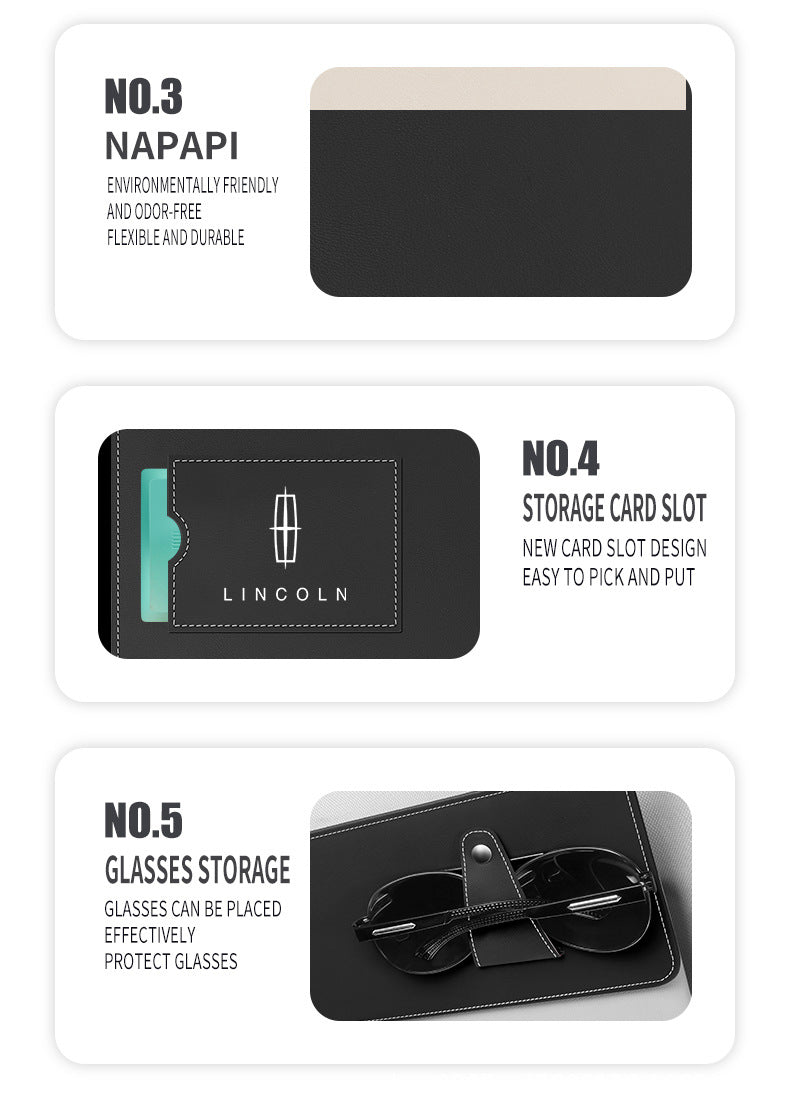 Car Sun Visor Extension Board Front Shield for Driver and Passenger Side, Extended Shield Storage, Anti-Glare Multi-Functional Car Interior Accessories