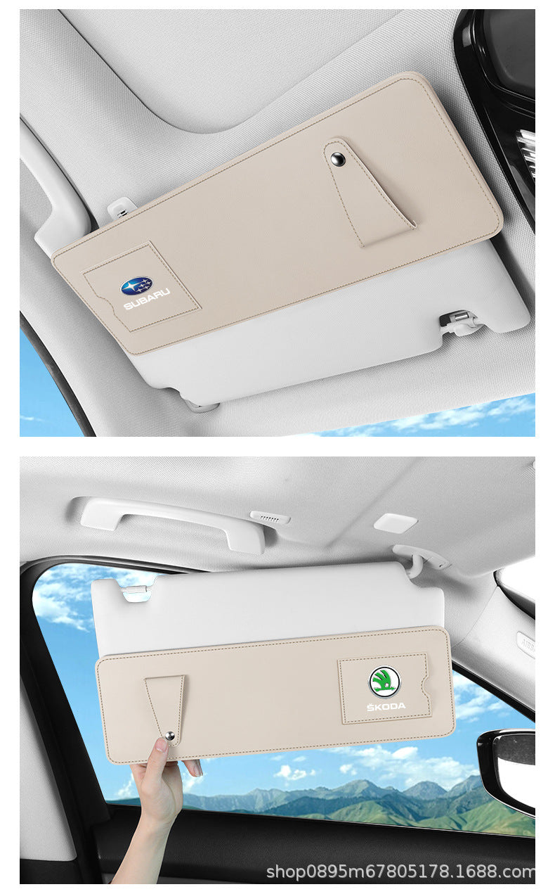 Car Sun Visor Extension Board Front Shield for Driver and Passenger Side, Extended Shield Storage, Anti-Glare Multi-Functional Car Interior Accessories