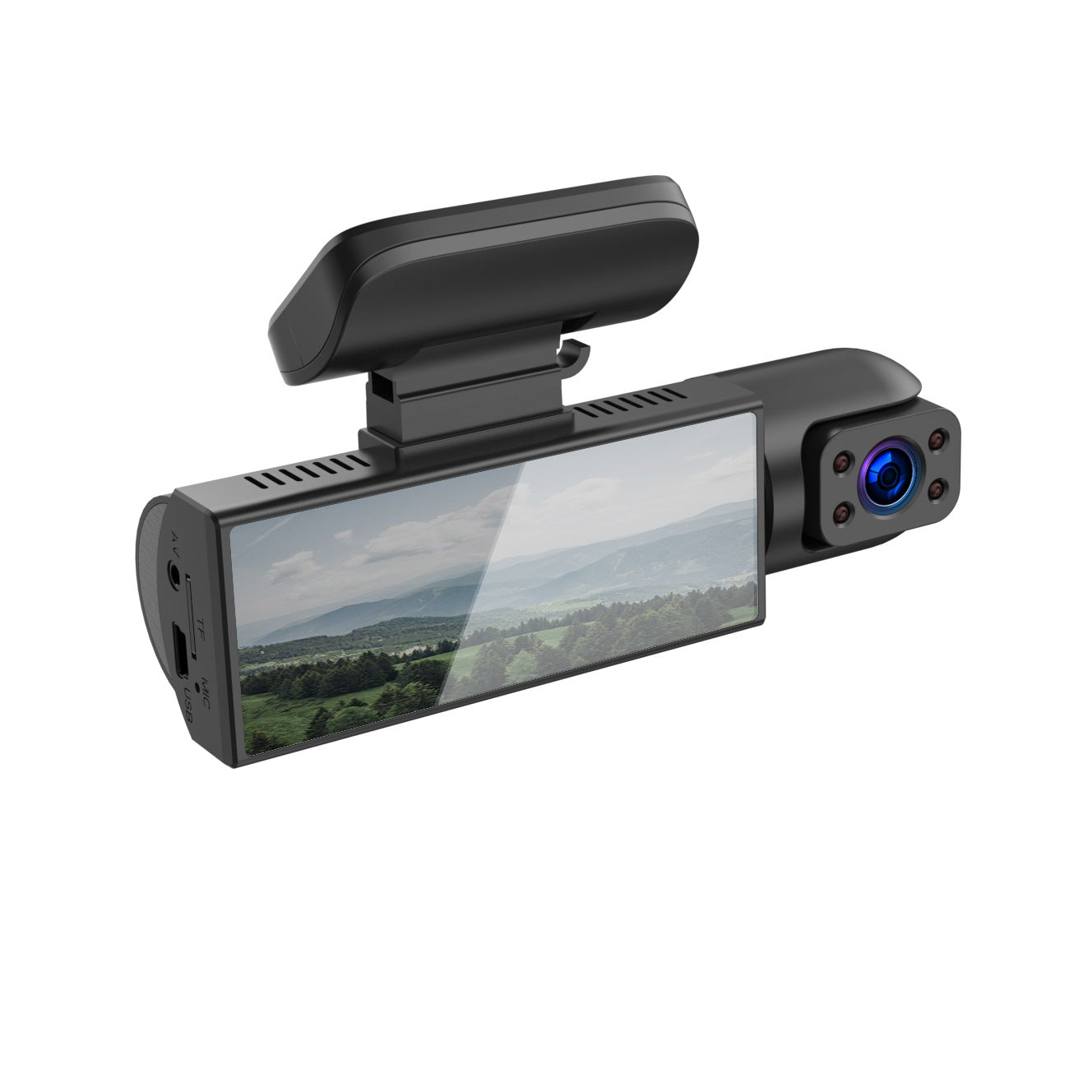 M8 Car Dash Cam Dual Lens Front and Rear Recording Simultaneously High Definition with Mobile Phone Connectivity