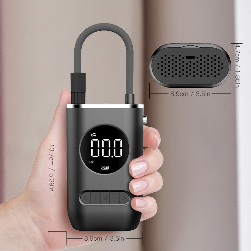 Cross-border Portable Mini Self-propelled Electric Tire Inflator Pump Car Charger Dual-use Inflator Pump