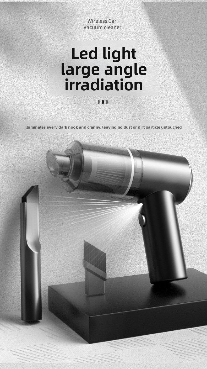 Car Vacuum Cleaner Wireless Charging Home and Car Dual-use Mini Portable Handheld Lithium Battery High Power