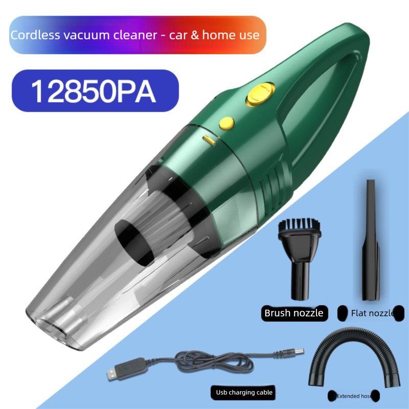 Wireless Car Vacuum Cleaner for Home Use, Small Size, Dual-purpose for Dry and Wet, High Power, Handheld, Strong Suction, In-car Use