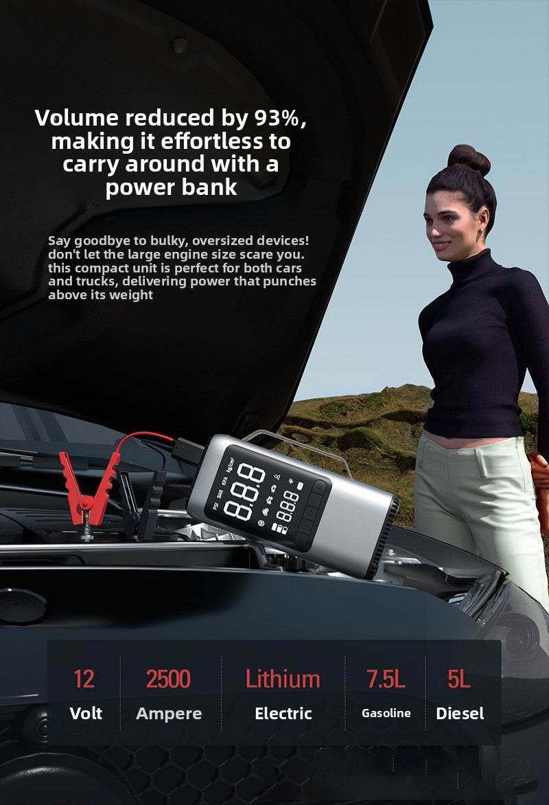 Multi-functional car emergency start-up power supply car air pump vacuum cleaner all-in-one portable