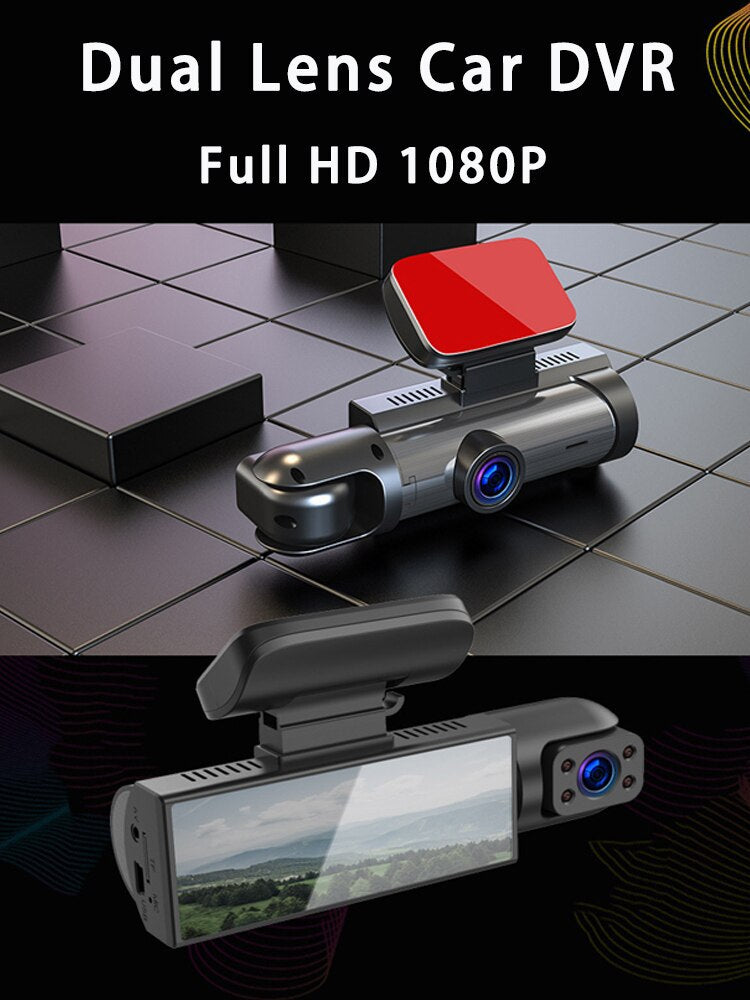M8 Car Dash Cam Dual Lens Front and Rear Recording Simultaneously High Definition with Mobile Phone Connectivity