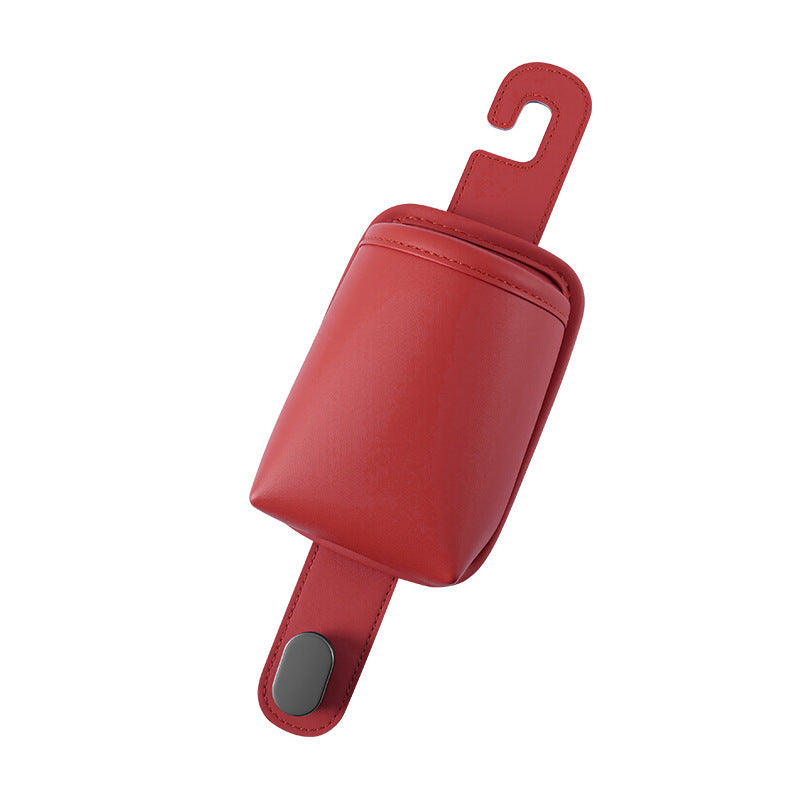 Car Cup Holder Car Seat Back Storage Box Multi-Functional Storage Bag Rear Seat Organizer Hook Trash Can