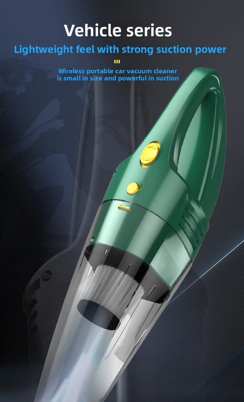 Wireless Car Vacuum Cleaner for Home Use, Small Size, Dual-purpose for Dry and Wet, High Power, Handheld, Strong Suction, In-car Use