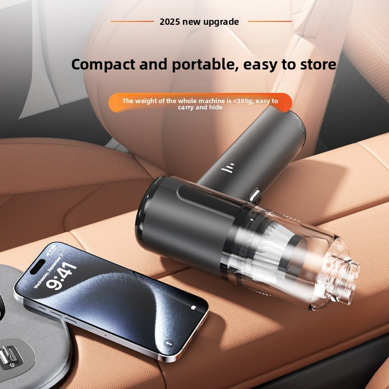 Car Vacuum Cleaner Wireless Charging for Car and Home Use High Suction Power Handheld Mini Car Vacuum Cleaner