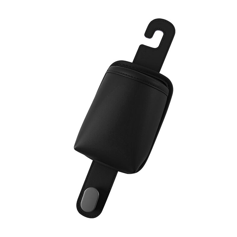 Car Cup Holder Car Seat Back Storage Box Multi-Functional Storage Bag Rear Seat Organizer Hook Trash Can