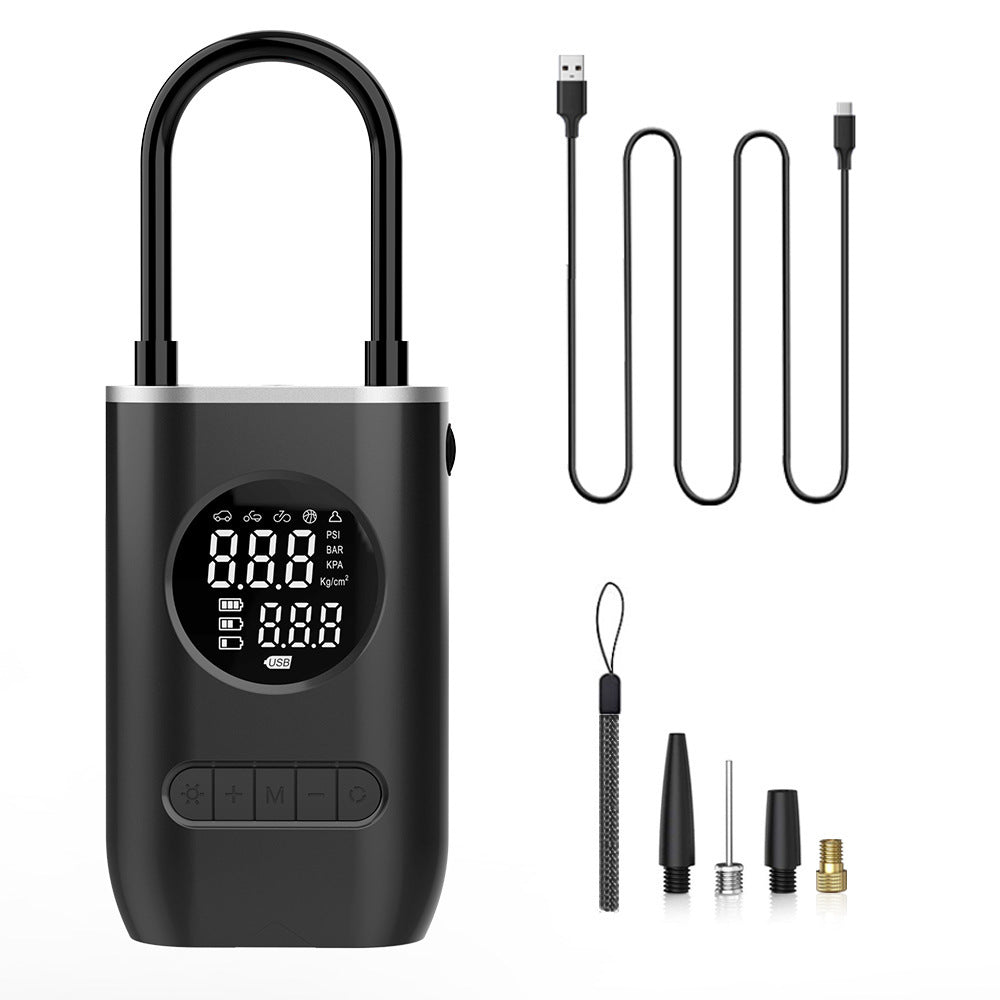 Cross-border Portable Mini Self-propelled Electric Tire Inflator Pump Car Charger Dual-use Inflator Pump