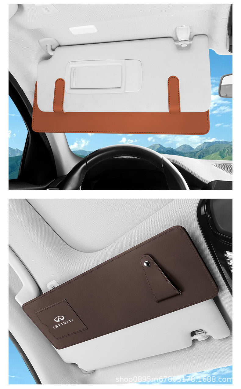 Car Sun Visor Extension Board Front Shield for Driver and Passenger Side, Extended Shield Storage, Anti-Glare Multi-Functional Car Interior Accessories