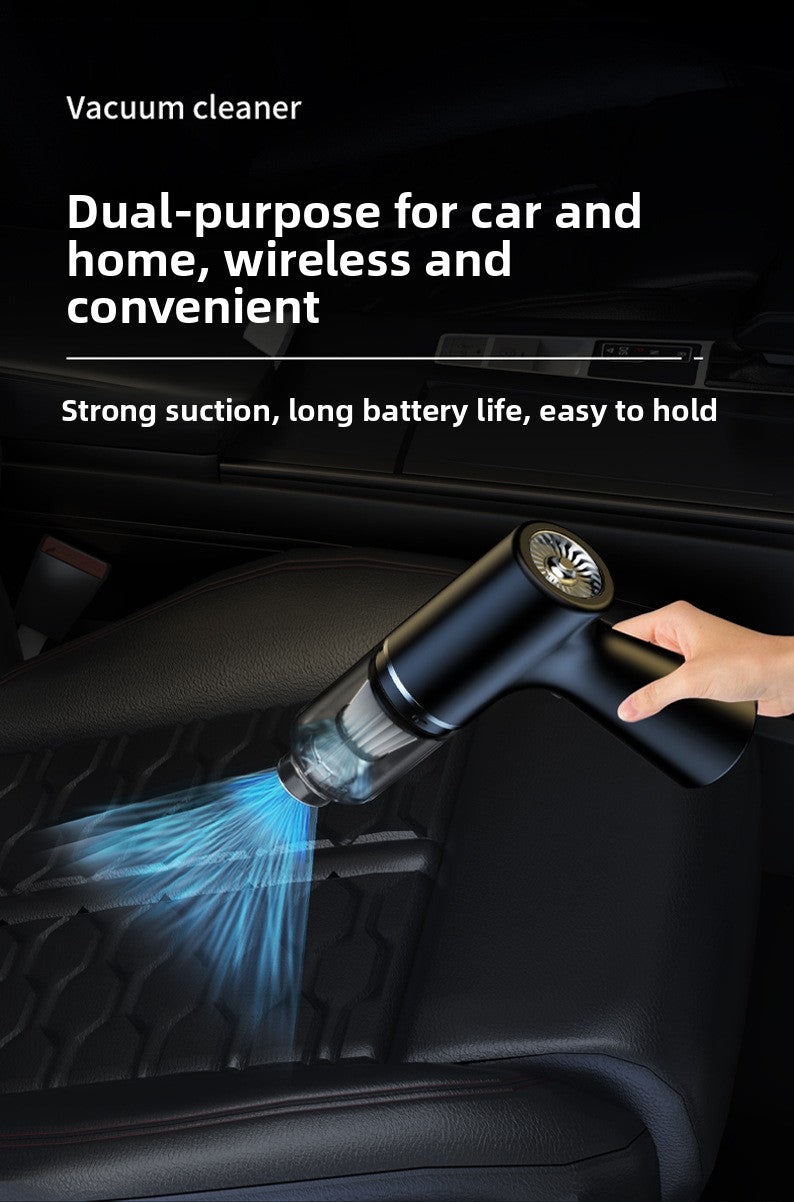 Car Vacuum Cleaner Wireless Charging for Car and Home Use High Suction Power Handheld Car Interior Vacuum Cleaner
