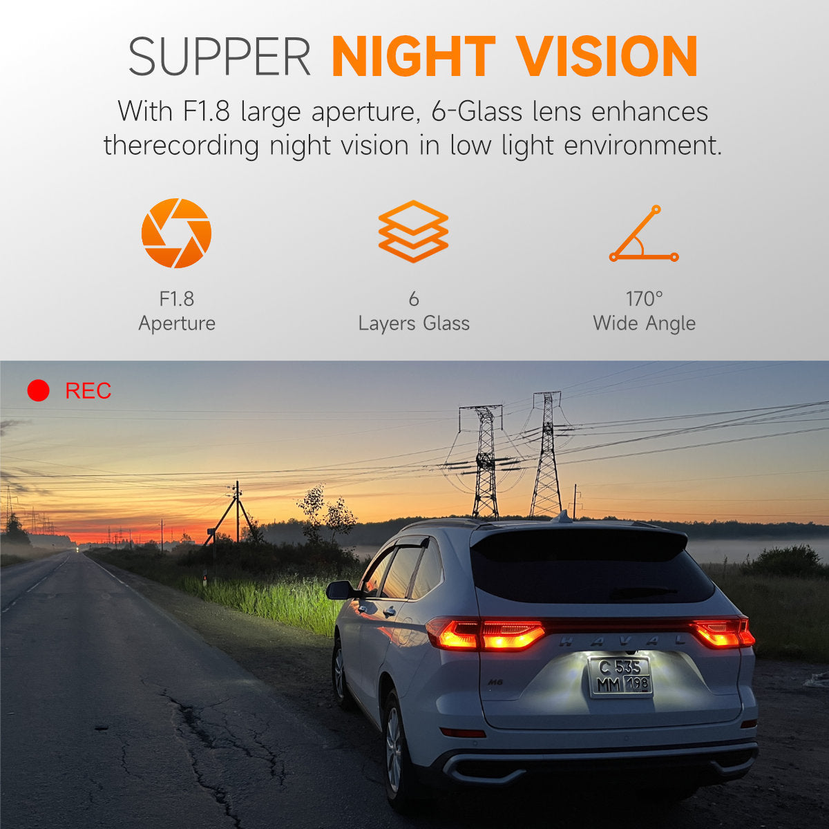2025 New Driving Recorder Night Vision HD 4k 5Gwifi dash cam