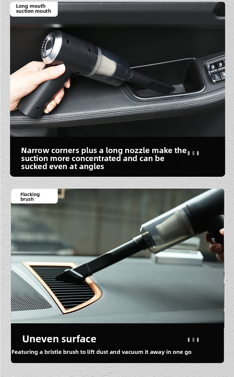 Car Vacuum Cleaner Wireless Charging Home and Car Dual-use Mini Portable Handheld Lithium Battery High Power