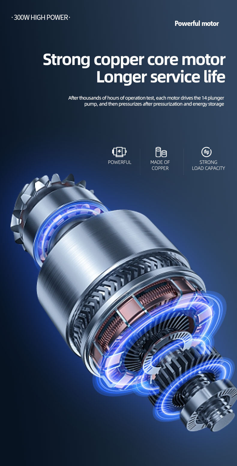 car wash water gun Home wireless rechargeable high-pressure  Convenient lithium battery booster water pump car washing machine