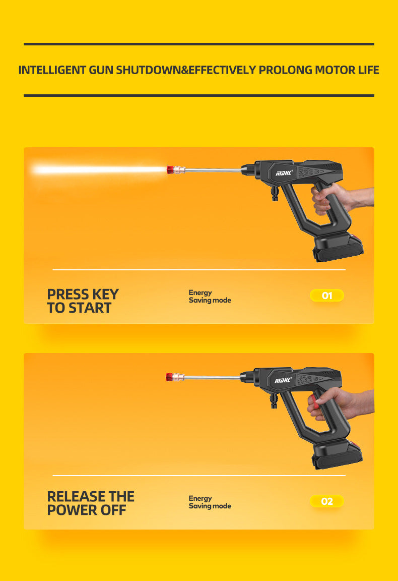 lithium battery car washing machine multi-functional powerful wireless high-pressure water gun