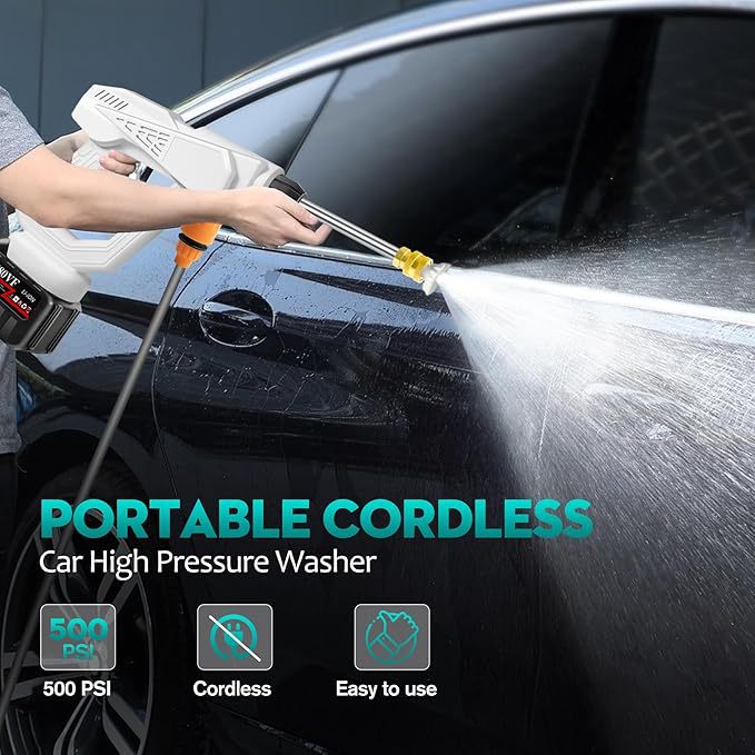 lithium battery car washing machine multi-functional powerful wireless high-pressure water gun