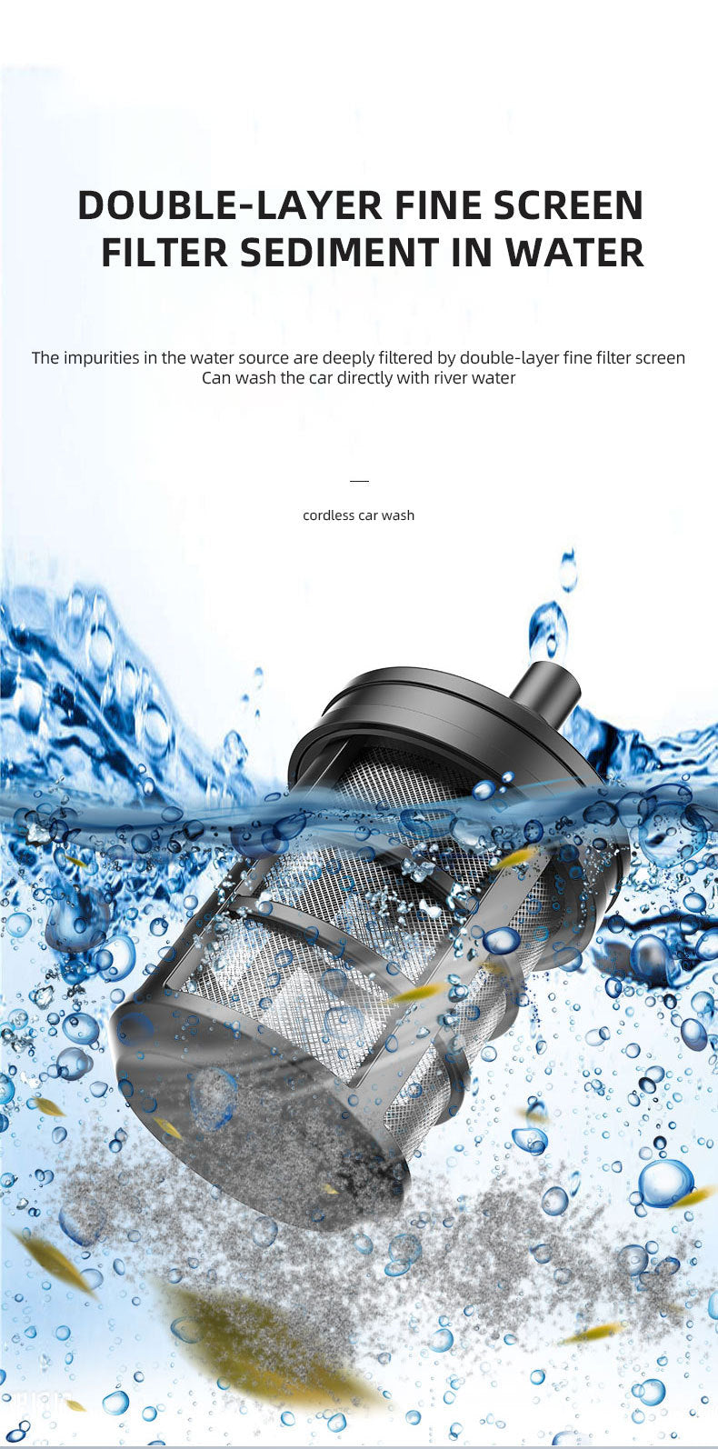 car wash water gun Home wireless rechargeable high-pressure  Convenient lithium battery booster water pump car washing machine