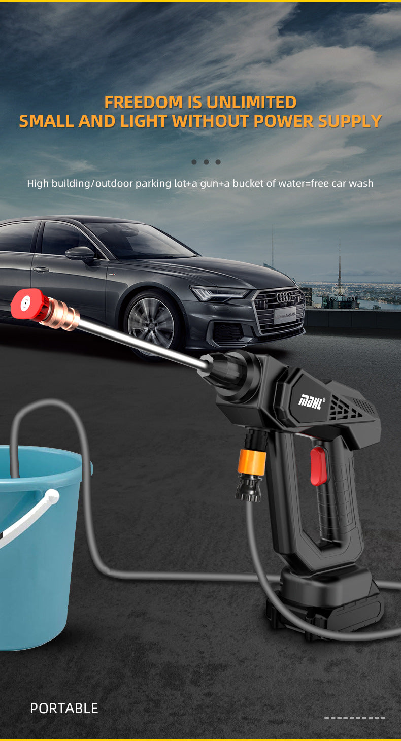 lithium battery car washing machine multi-functional powerful wireless high-pressure water gun