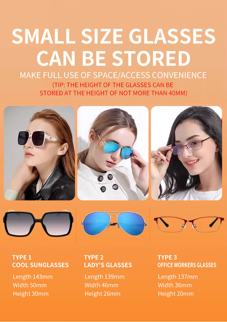 Car Sun Visor Sunglasses Case Holder In-Car Sunglasses Storage Clip Car Accessories Collection Car Glasses Clip