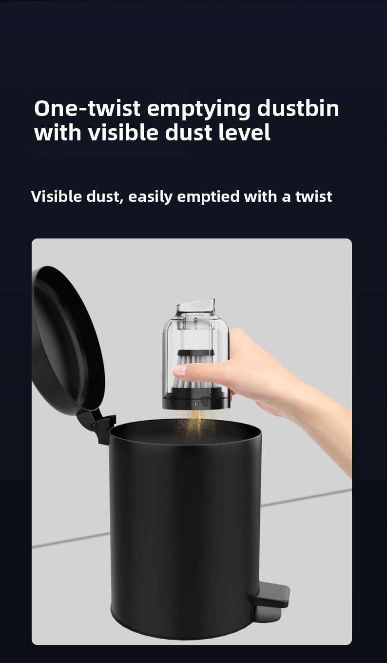 Car Vacuum Cleaner Wireless Charging for Car and Home Use High Suction Power Handheld Car Interior Vacuum Cleaner