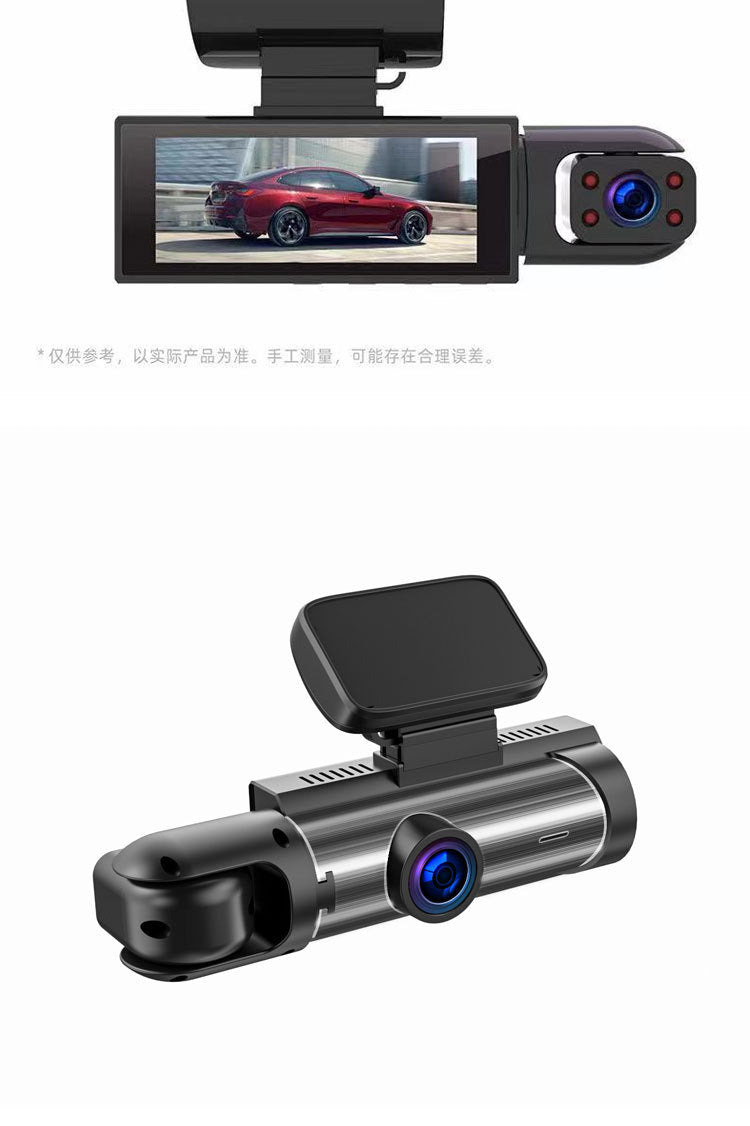 M8 Car Dash Cam Dual Lens Front and Rear Recording Simultaneously High Definition with Mobile Phone Connectivity