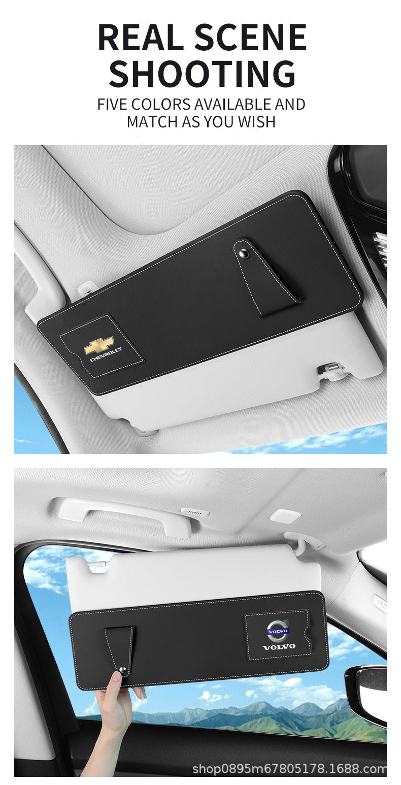 Car Sun Visor Extension Board Front Shield for Driver and Passenger Side, Extended Shield Storage, Anti-Glare Multi-Functional Car Interior Accessories