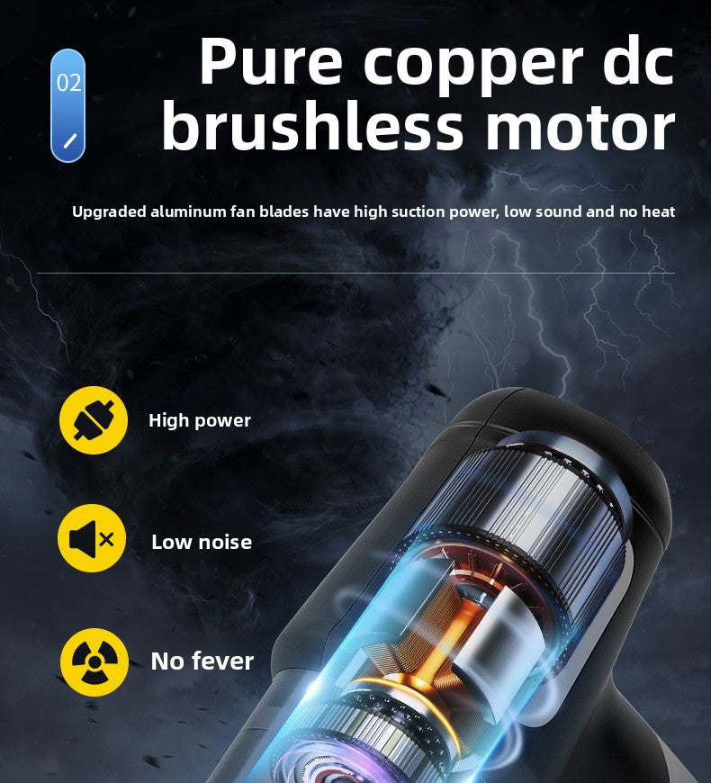 Wireless Car Vacuum Cleaner Super Suction Car Special Wireless Handheld Small Portable Vacuum Cleaner KC Certification