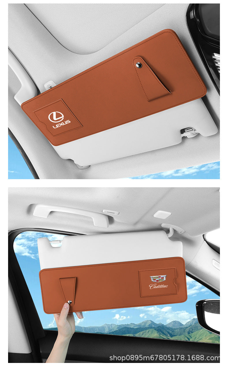 Car Sun Visor Extension Board Front Shield for Driver and Passenger Side, Extended Shield Storage, Anti-Glare Multi-Functional Car Interior Accessories