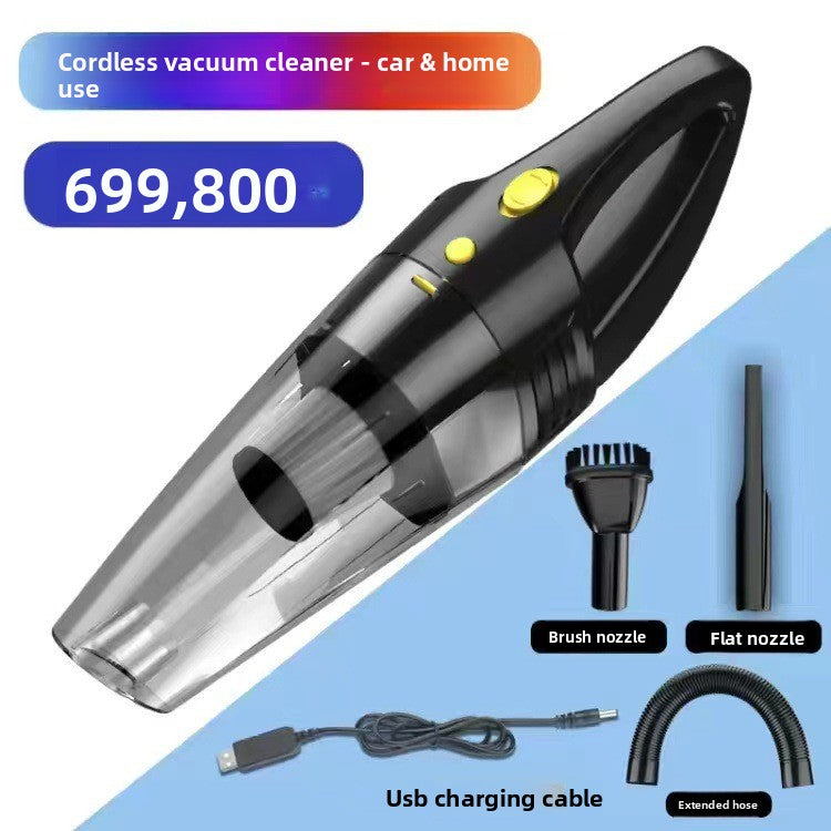 Wireless Car Vacuum Cleaner for Home Use, Small Size, Dual-purpose for Dry and Wet, High Power, Handheld, Strong Suction, In-car Use