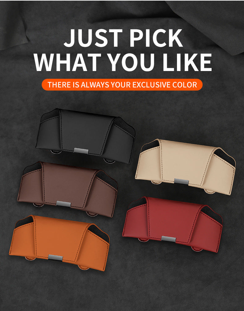 Car Sun Visor Sunglasses Case Holder In-Car Sunglasses Storage Clip Car Accessories Collection Car Glasses Clip