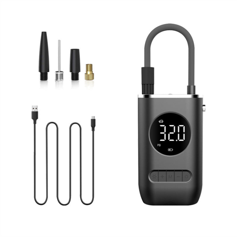 Cross-border Portable Mini Self-propelled Electric Tire Inflator Pump Car Charger Dual-use Inflator Pump